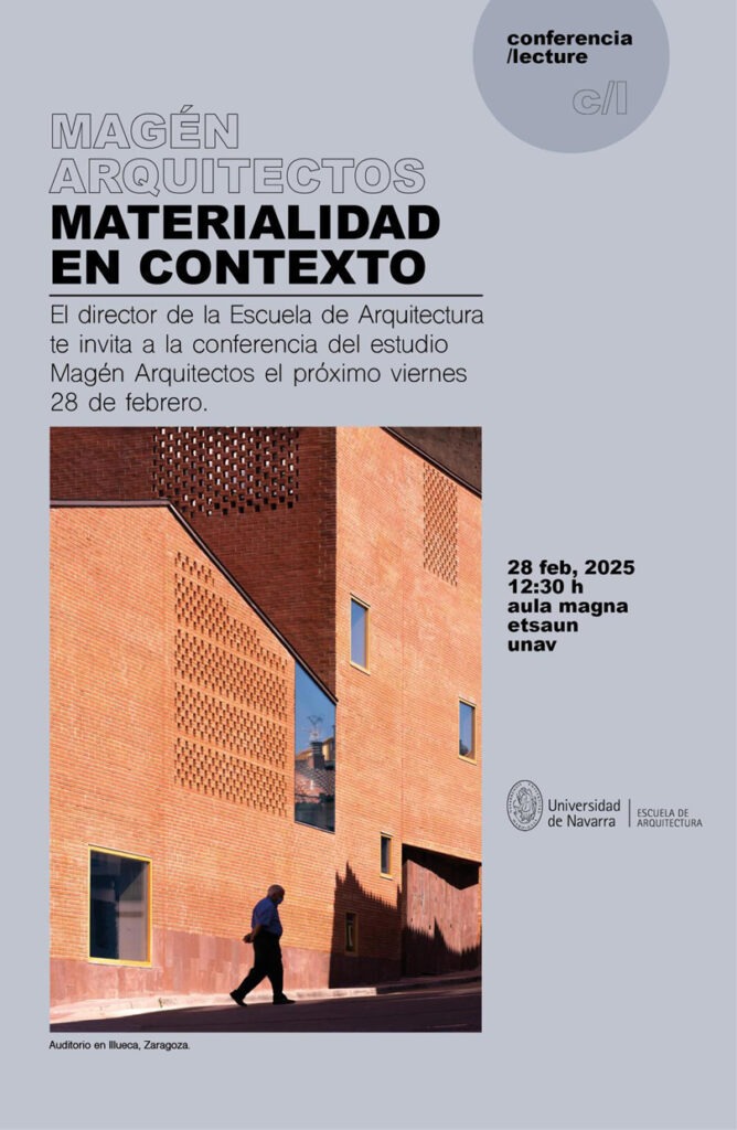 Conferencia en la ETSAUN: "Magén Arquitectos: materialidad en contexto" magen etsaun